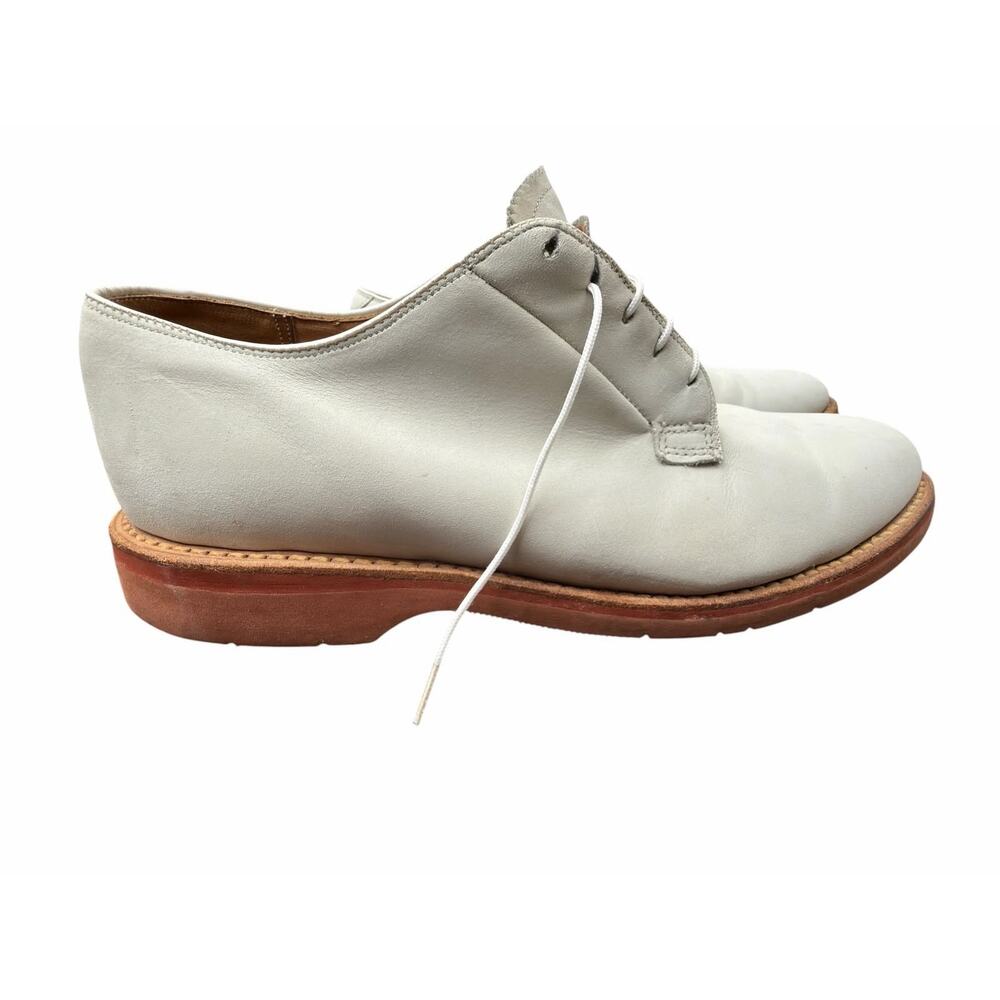 Warrior Ltd White Leather Derby Shoes Vibram USA Made Men’s 11 Custom Grade - Picture 4 of 16